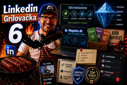 Linkedin Grilovačka 6 – vizuálny storytelling a fluent device na profile