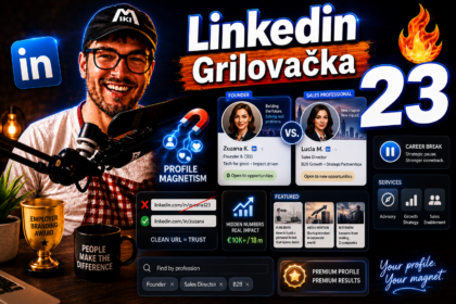 Linkedin Grilovačka 23 – magnetizmus Linkedin profilu a verbálna knižnica značky