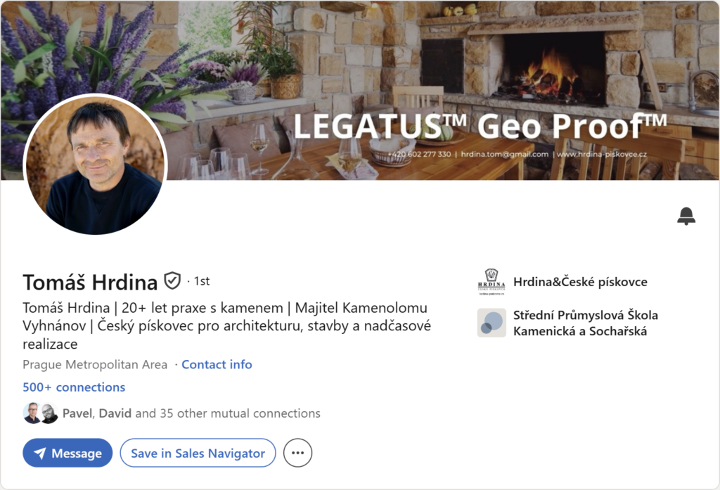Prvá impresia Linkedin profilu – Tomáš Hrdina