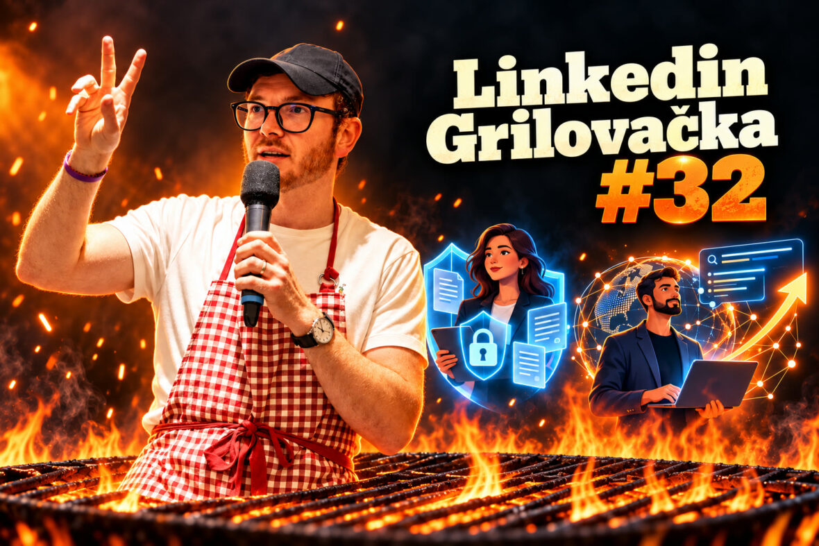 Linkedin Grilovačka 32 – Miki Plichta pri grile, GDPR a viditeľnosť v jazykových modeloch