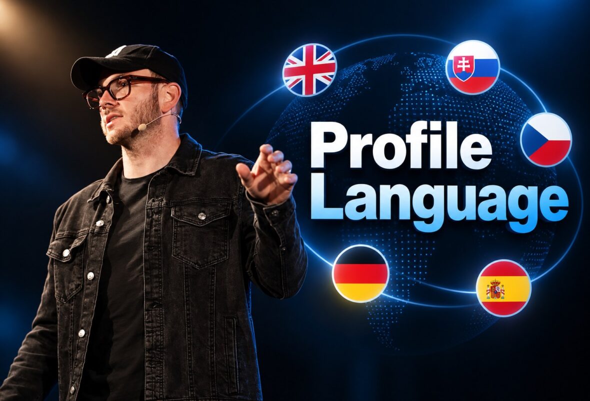 Linkedin profil vo viacerých jazykoch, jazykové verzie profilu okolo zemegule